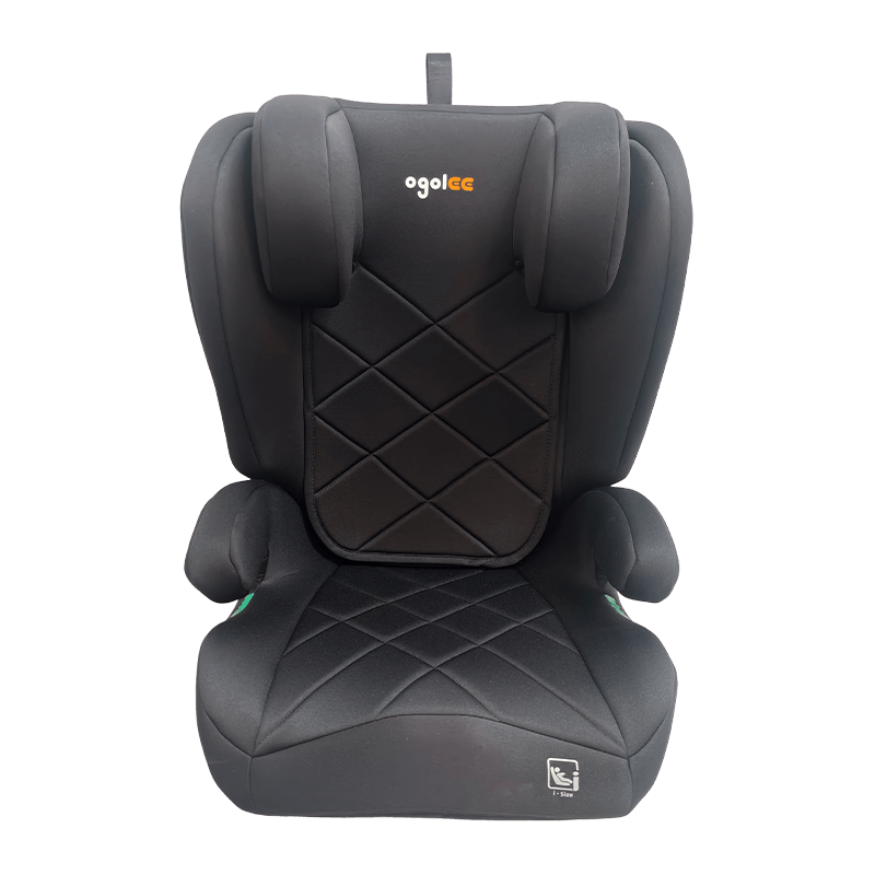 OG303B Isofix araba koltuğu, Grup 2 3 Araba Koltuğu, Booster Katlanabilir, Kabartma ile Siyah