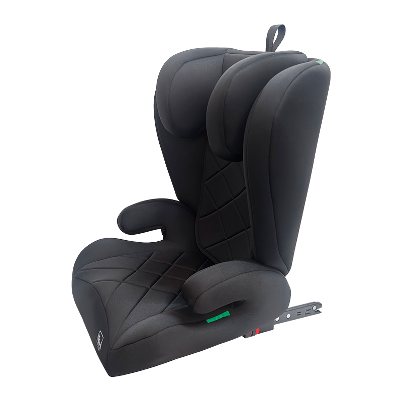 OG303B Isofix araba koltuğu, Grup 2 3 Araba Koltuğu, Booster Katlanabilir, Kabartma ile Siyah