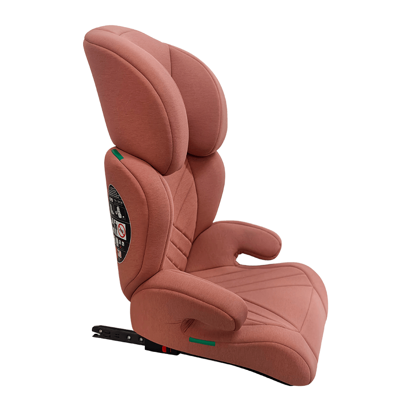 OG301 Isofix Araba Koltuğu, Grup 2 3 Araba Koltuğu, Booster Katlanabilir, Kabartma ile Pembe